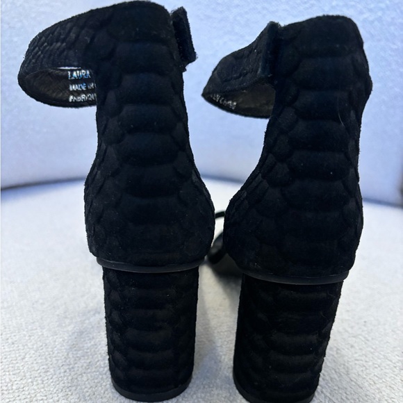 Jeffrey Campbell - Laura - Size 5.5 - Black Snake Block Heel - Picture 2 of 4